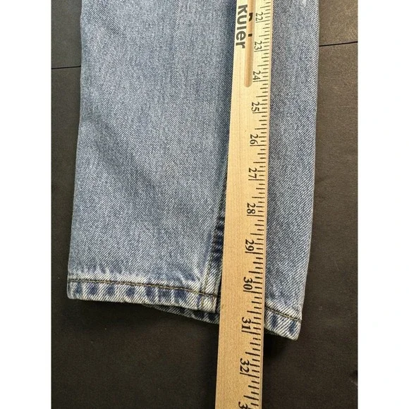 Levi's 505 Jeans Mens 31x34 Blue Cotton Denim Straight Workwear Faded Classic - Picture 9 of 9